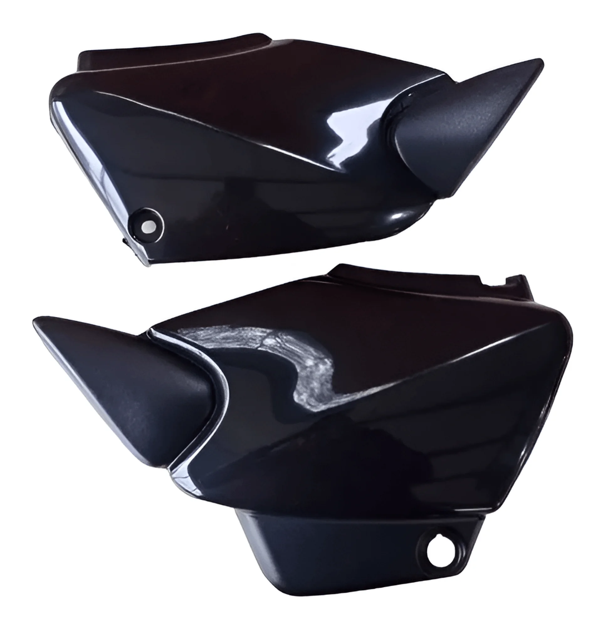 TAMPA LATERAL FAN 125 05/08 PRETO INJETADO WESTER - Imagem 3