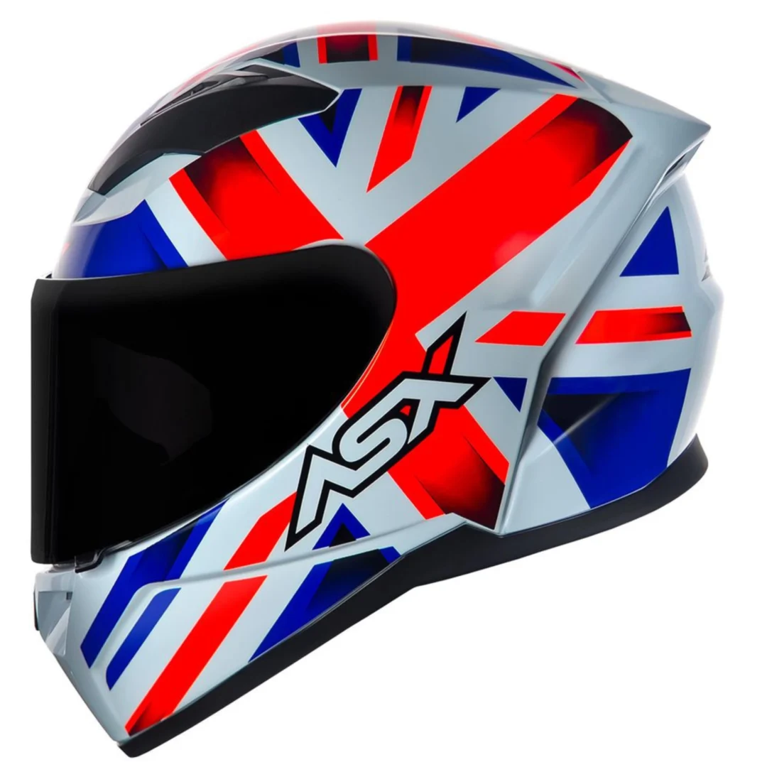 CAPACETE ASX CITY KINGDOM BRANCO/VERM/AZUL