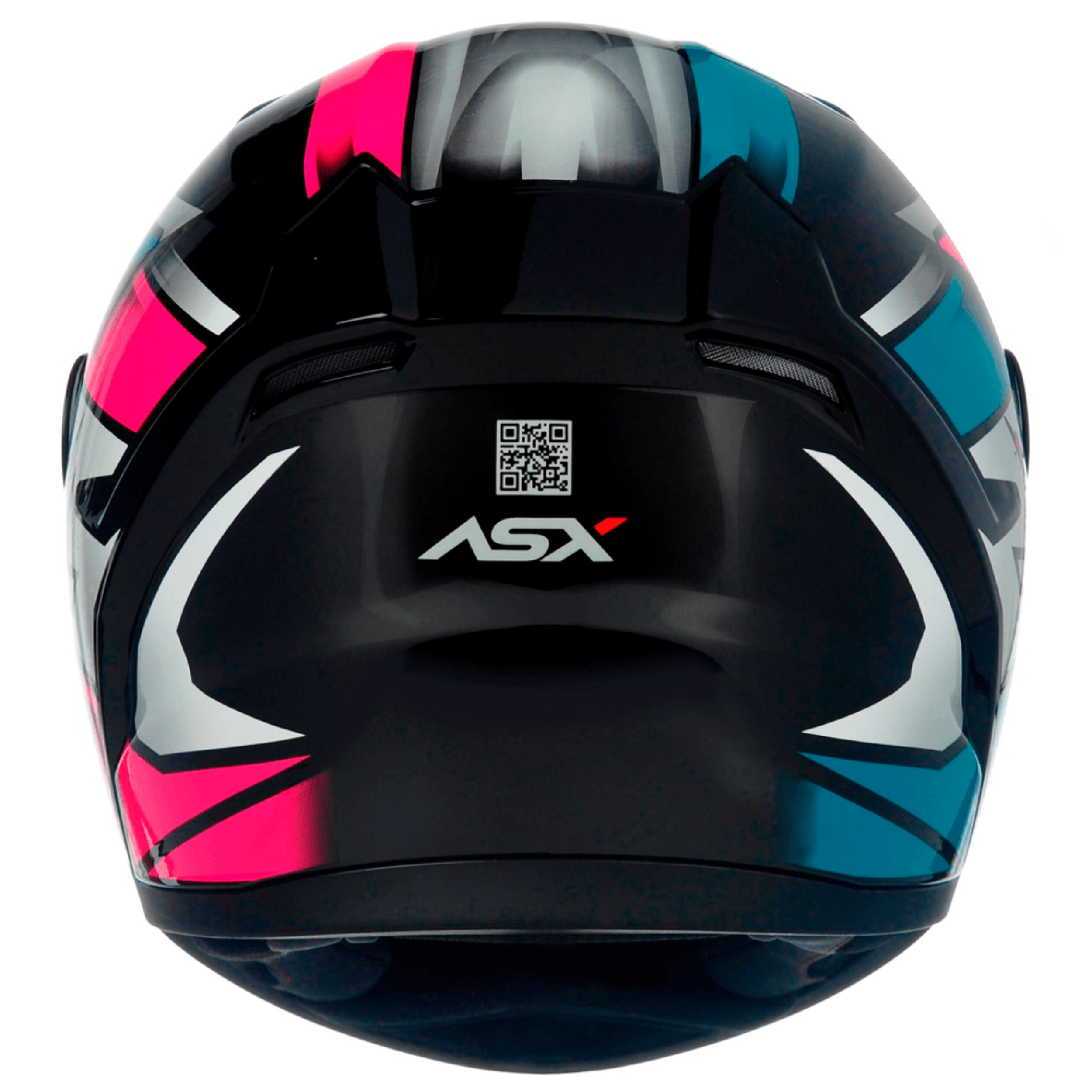CAPACETE ASX CITY START PRETO/TURQUESA/ROSA - Imagem 3