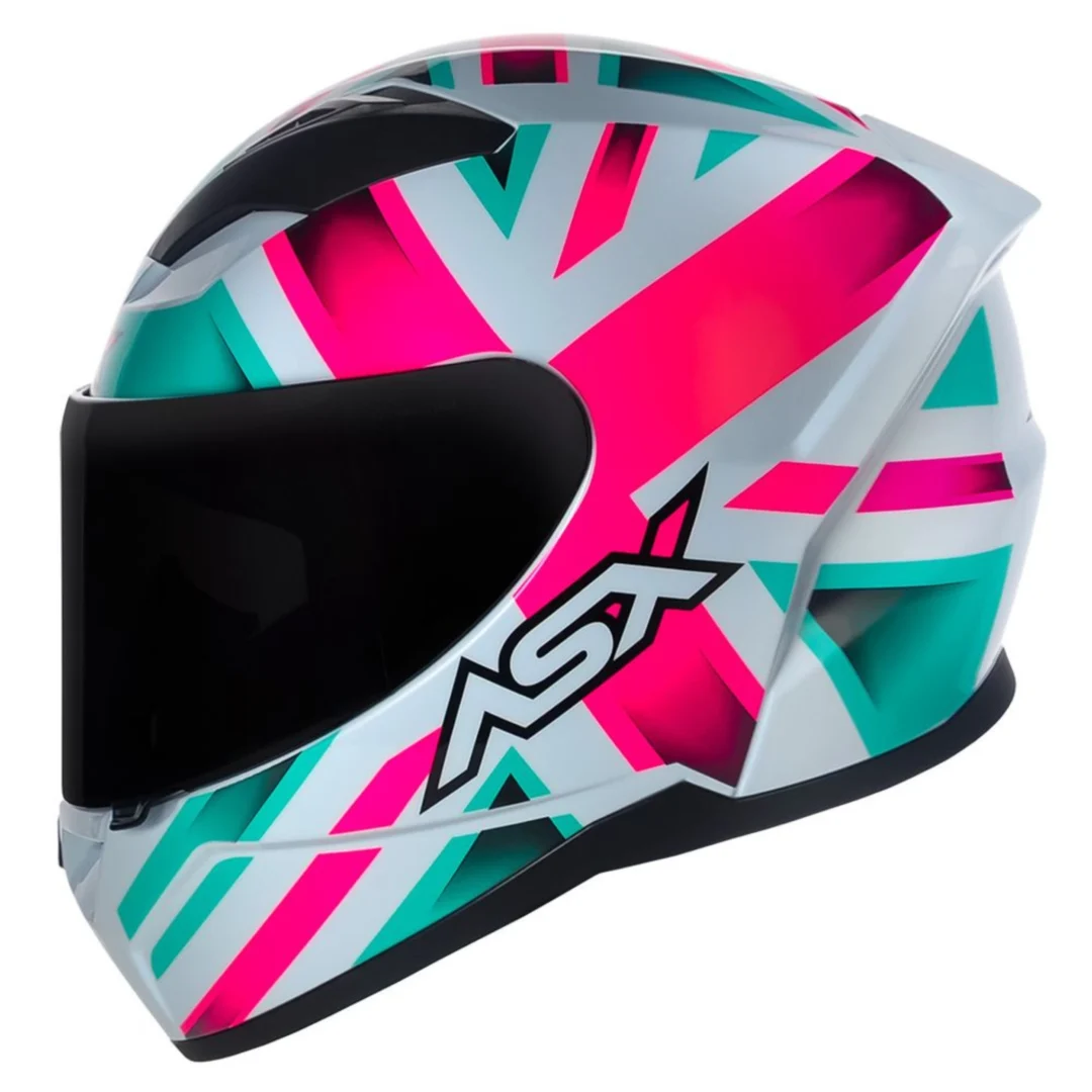CAPACETE ASX CITY KINGDOM BRANCO/ROSA/TIFFANY
