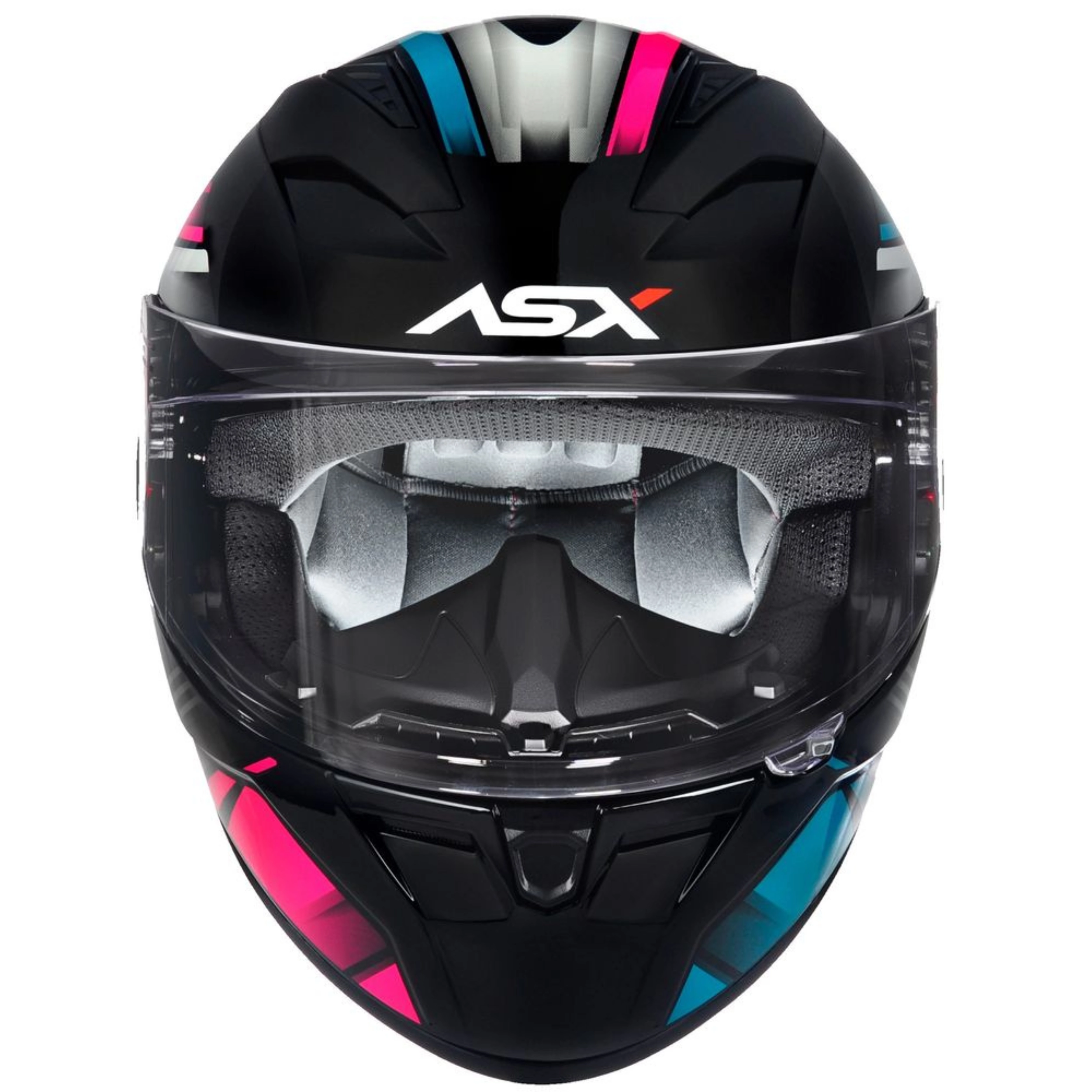 CAPACETE ASX CITY START PRETO/TURQUESA/ROSA - Imagem 9