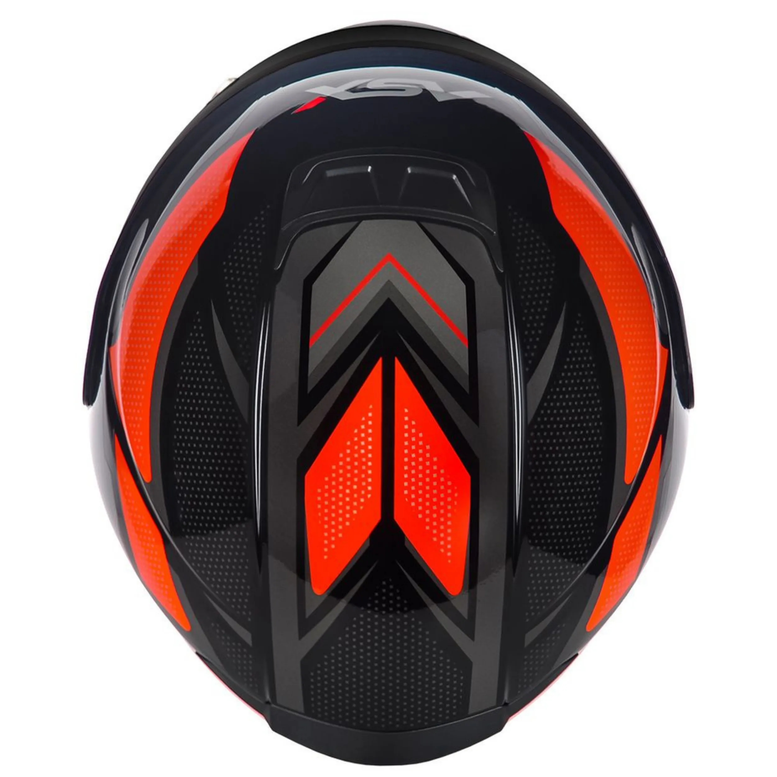 CAPACETE ASX EAGLE FAST BRILHO PRETO/VERM/GRAFITE - Imagem 10