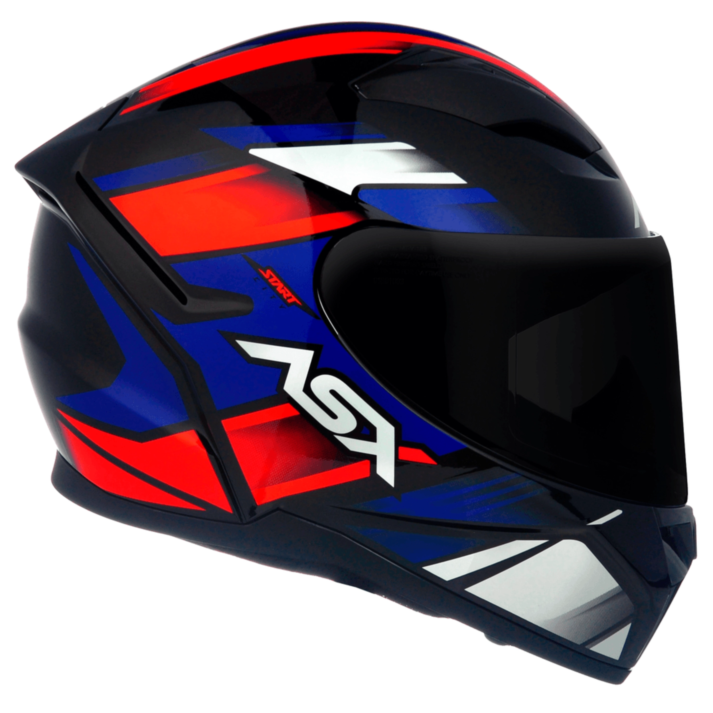 CAPACETE ASX CITY START PRETO/VERM/AZUL - Imagem 5
