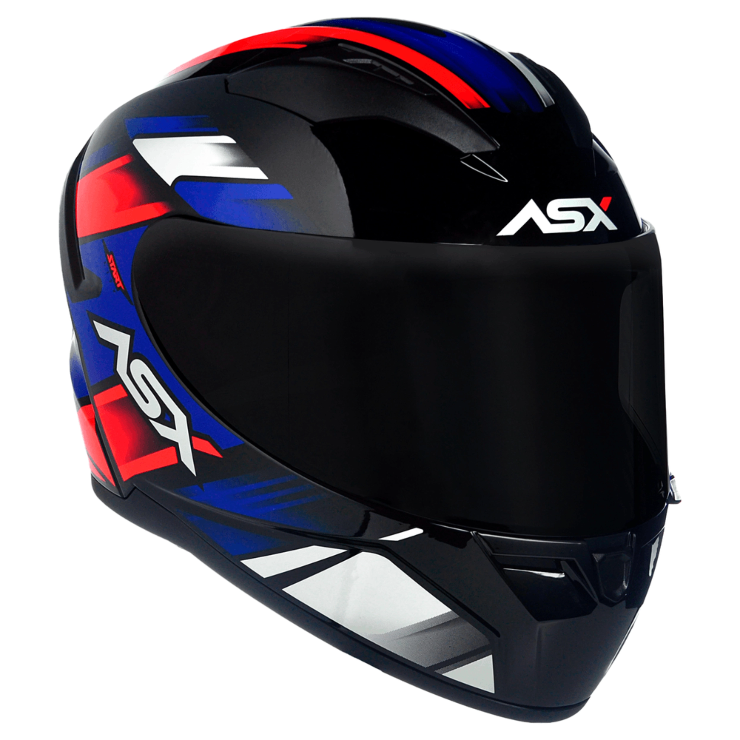CAPACETE ASX CITY START PRETO/VERM/AZUL - Imagem 6