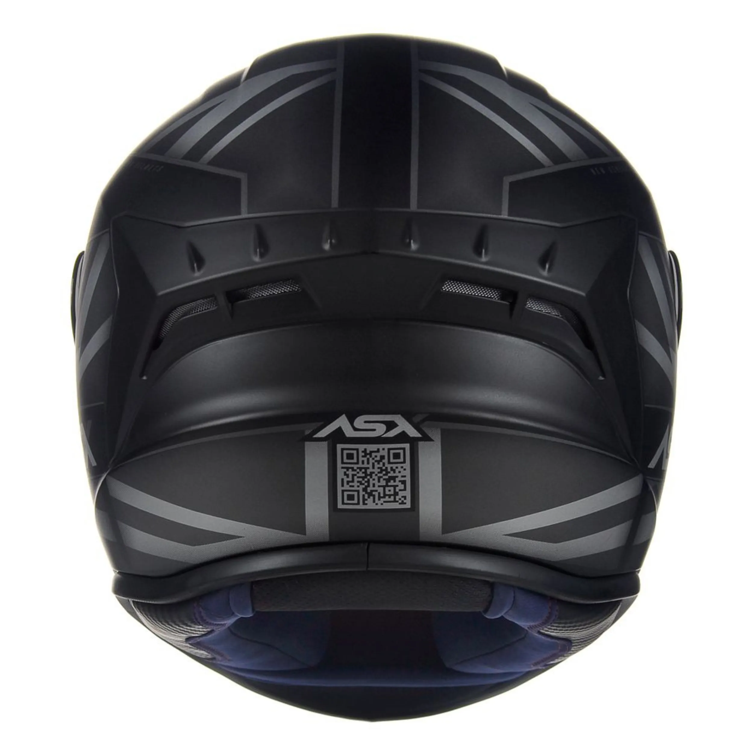CAPACETE ASX DRAKEN UK PRETO/CINZA - Imagem 4