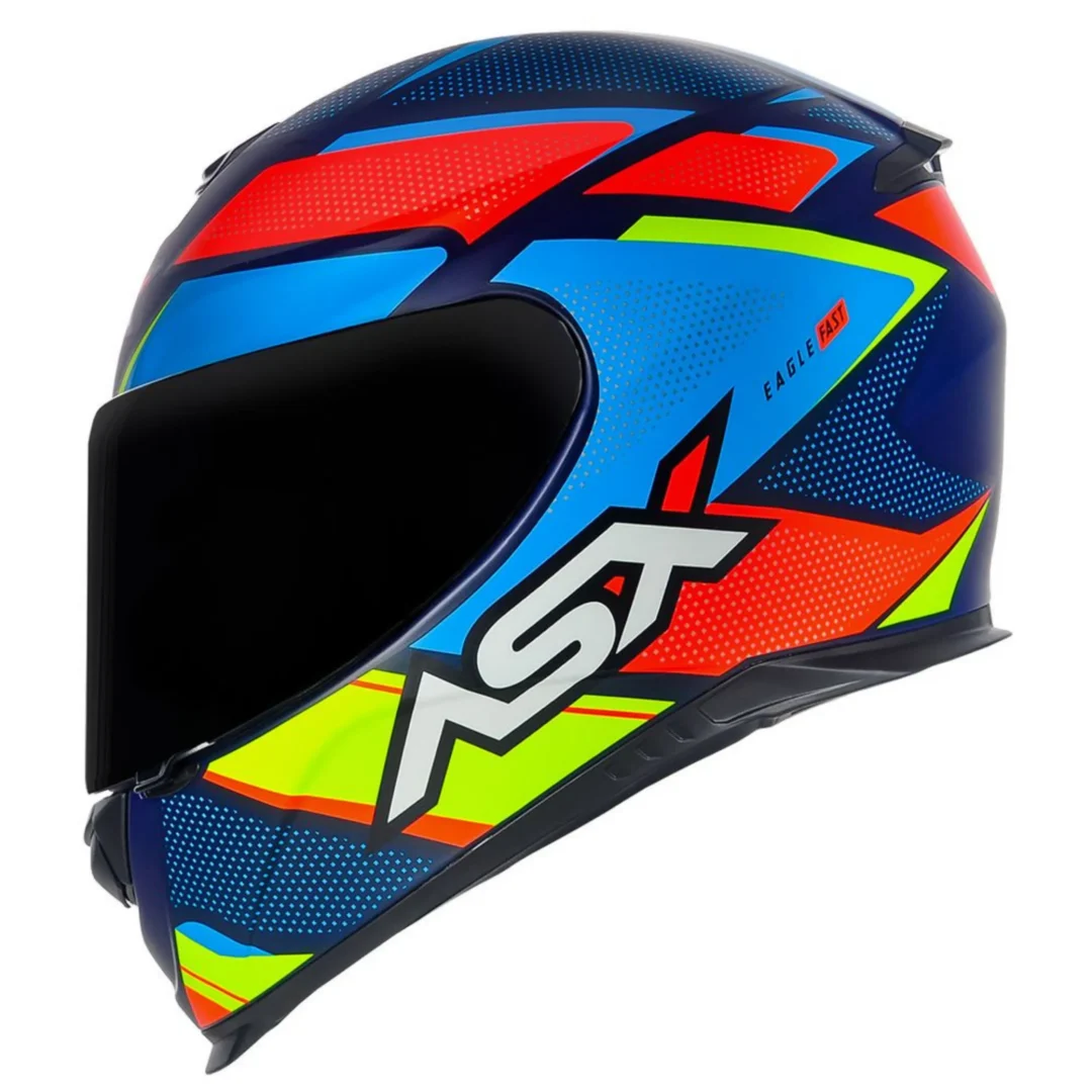 CAPACETE ASX EAGLE FAST FOSCO AZUL/VERM/AZUL