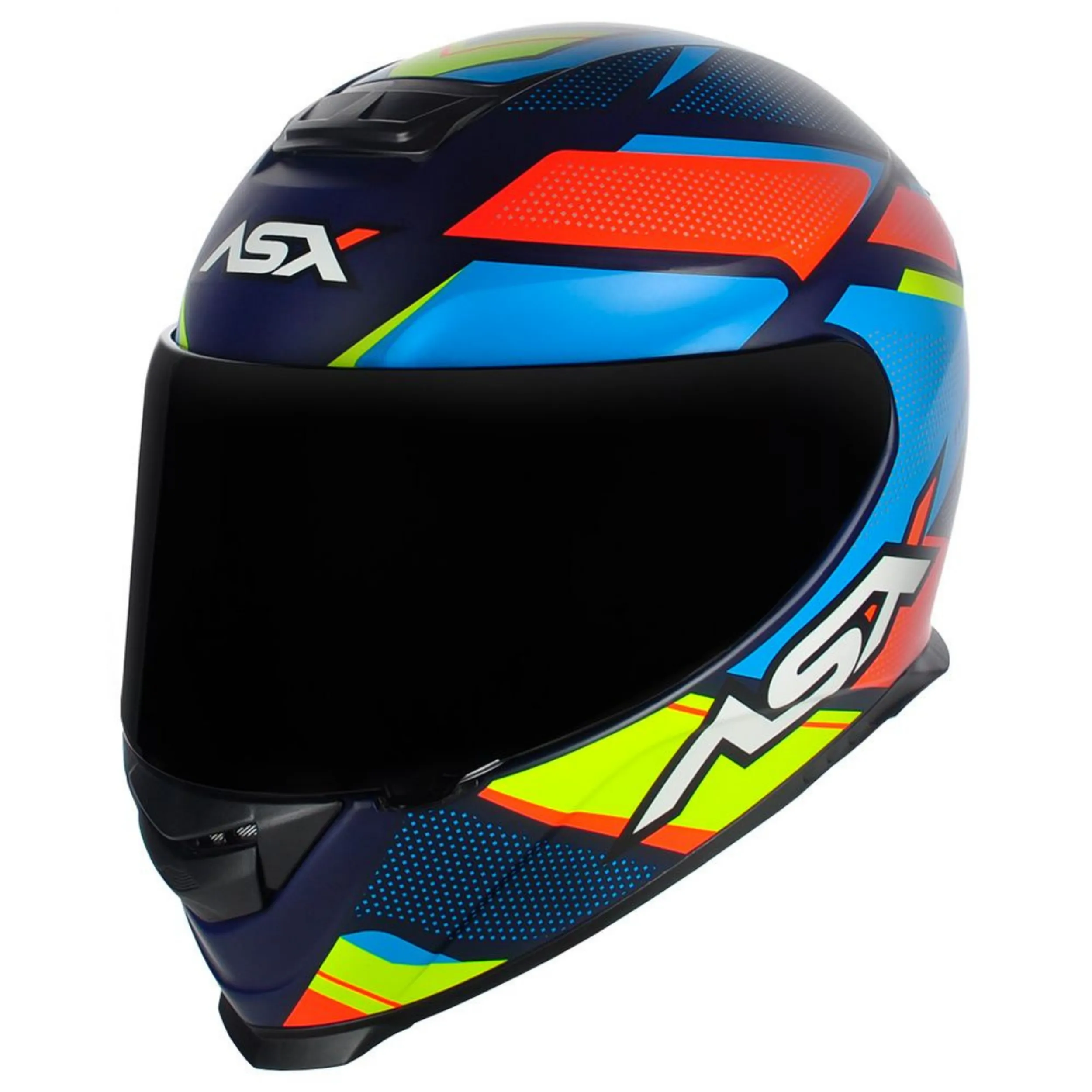 CAPACETE ASX EAGLE FAST FOSCO AZUL/VERM/AZUL - Imagem 8