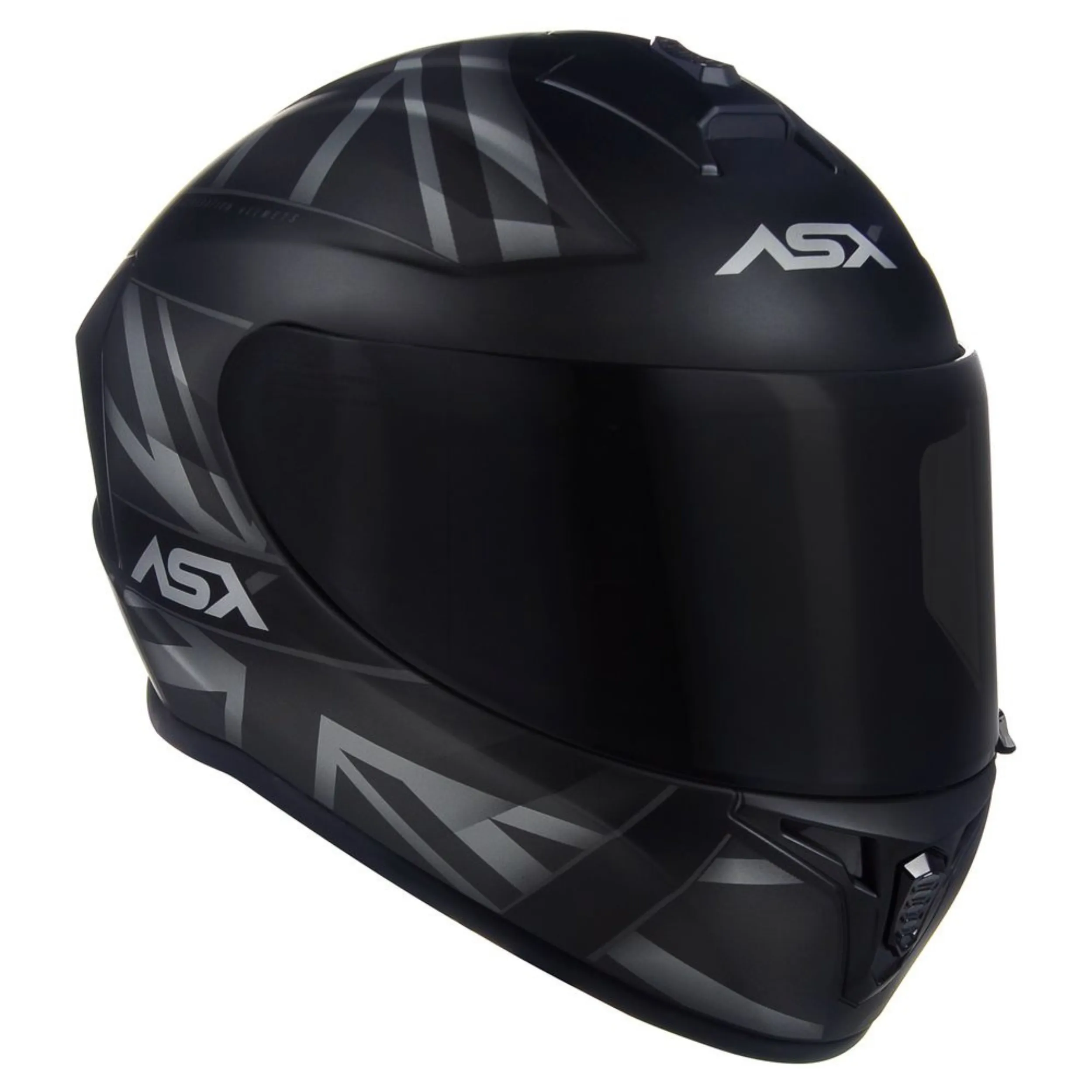 CAPACETE ASX DRAKEN UK PRETO/CINZA - Imagem 7