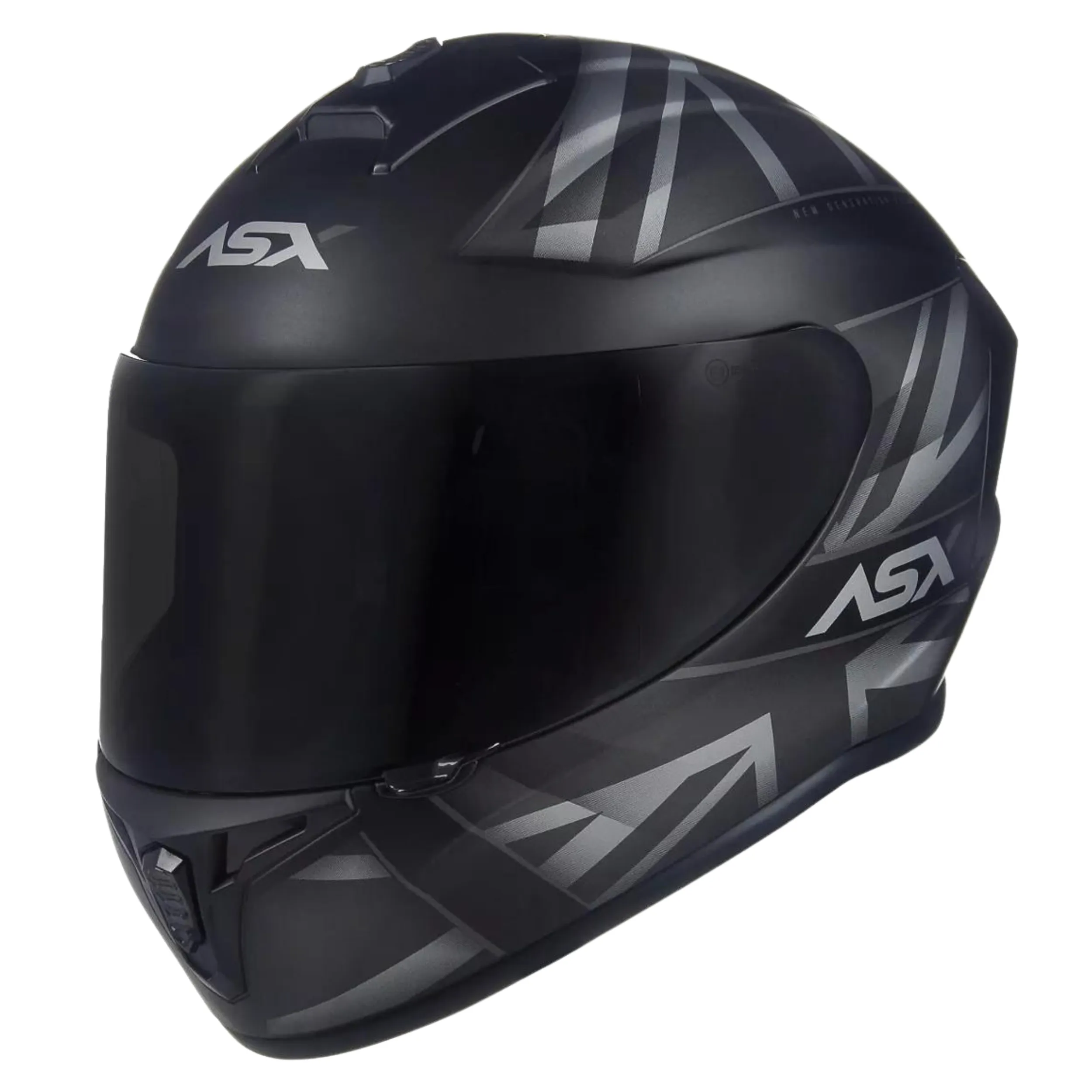 CAPACETE ASX DRAKEN UK PRETO/CINZA - Imagem 9