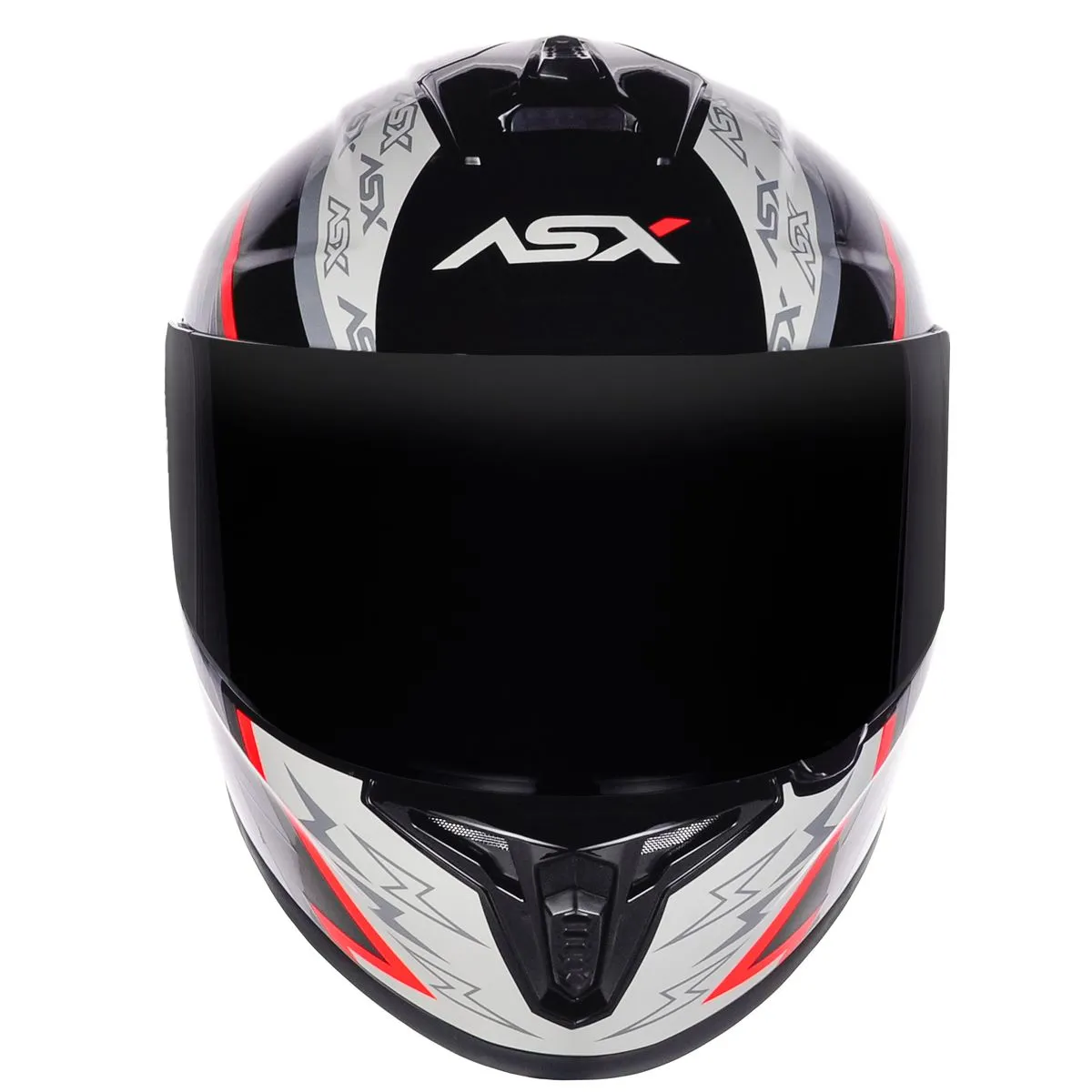 CAPACETE ASX DRAKEN THUNDER PRETO/CINZA/VERM - Imagem 7