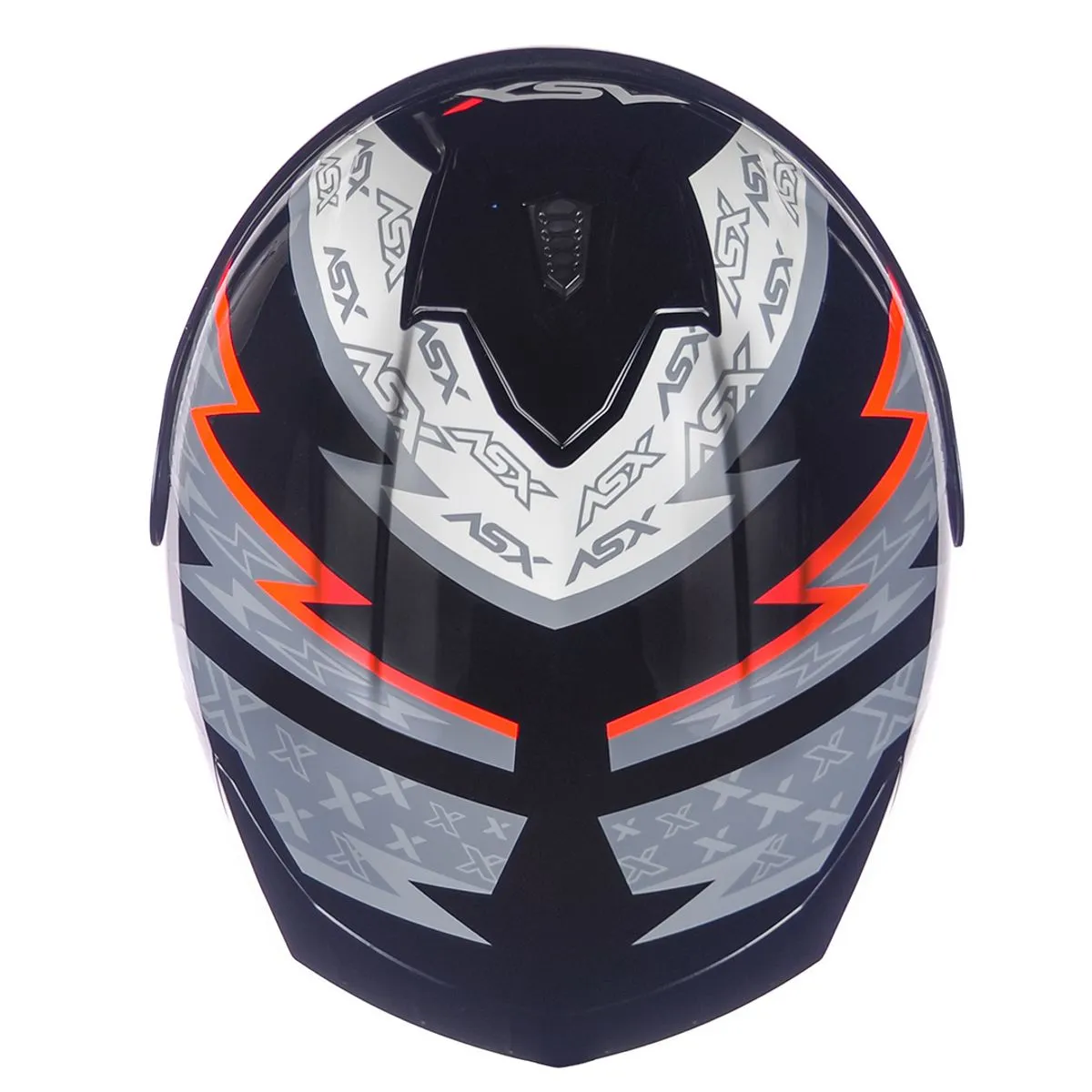 CAPACETE ASX DRAKEN THUNDER PRETO/CINZA/VERM - Imagem 9