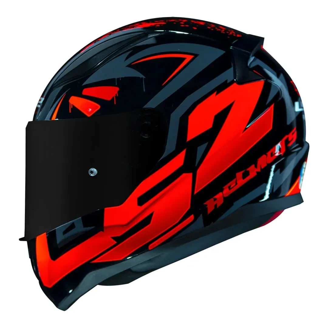 CAPACETE RAPID FF353 TAGLINE BLACK ORANGE LS2