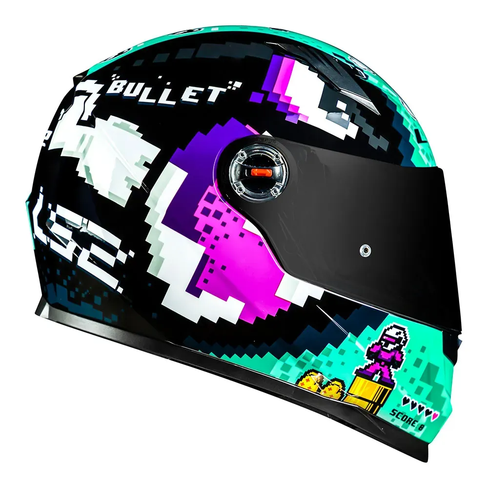 CAPACETE FF358 BULLET BLACK BLUE LS2 - Imagem 5