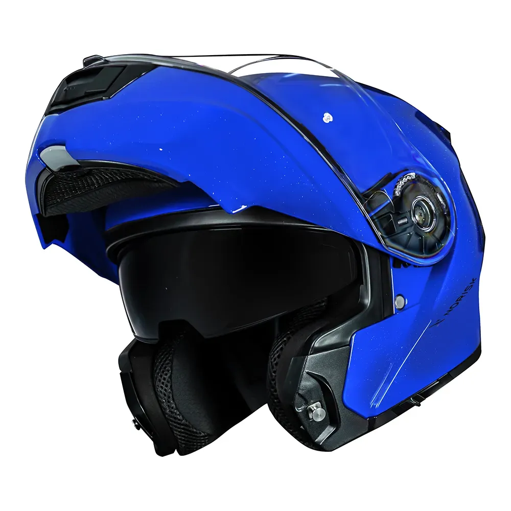 CAPACETE MOTION MONOCOLOR BLUE NORISK - Imagem 2