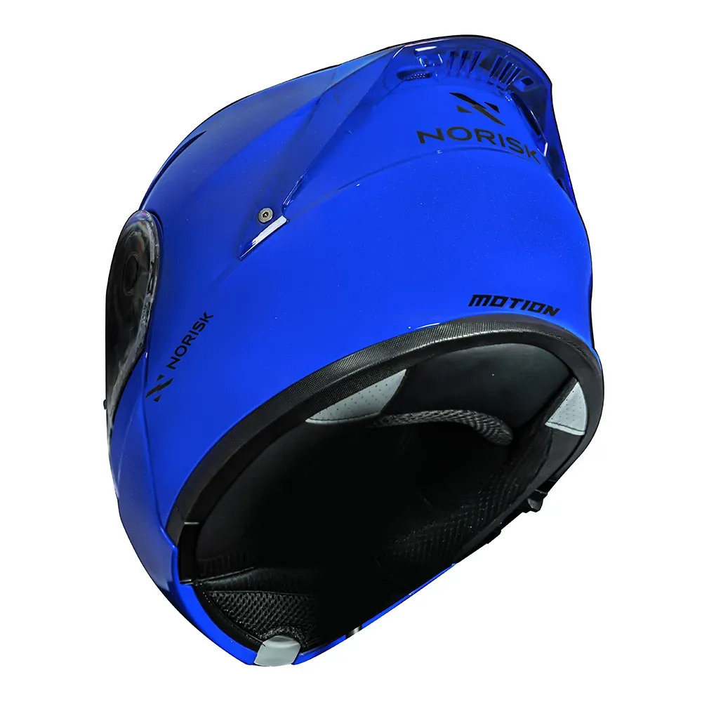 CAPACETE MOTION MONOCOLOR BLUE NORISK - Imagem 9