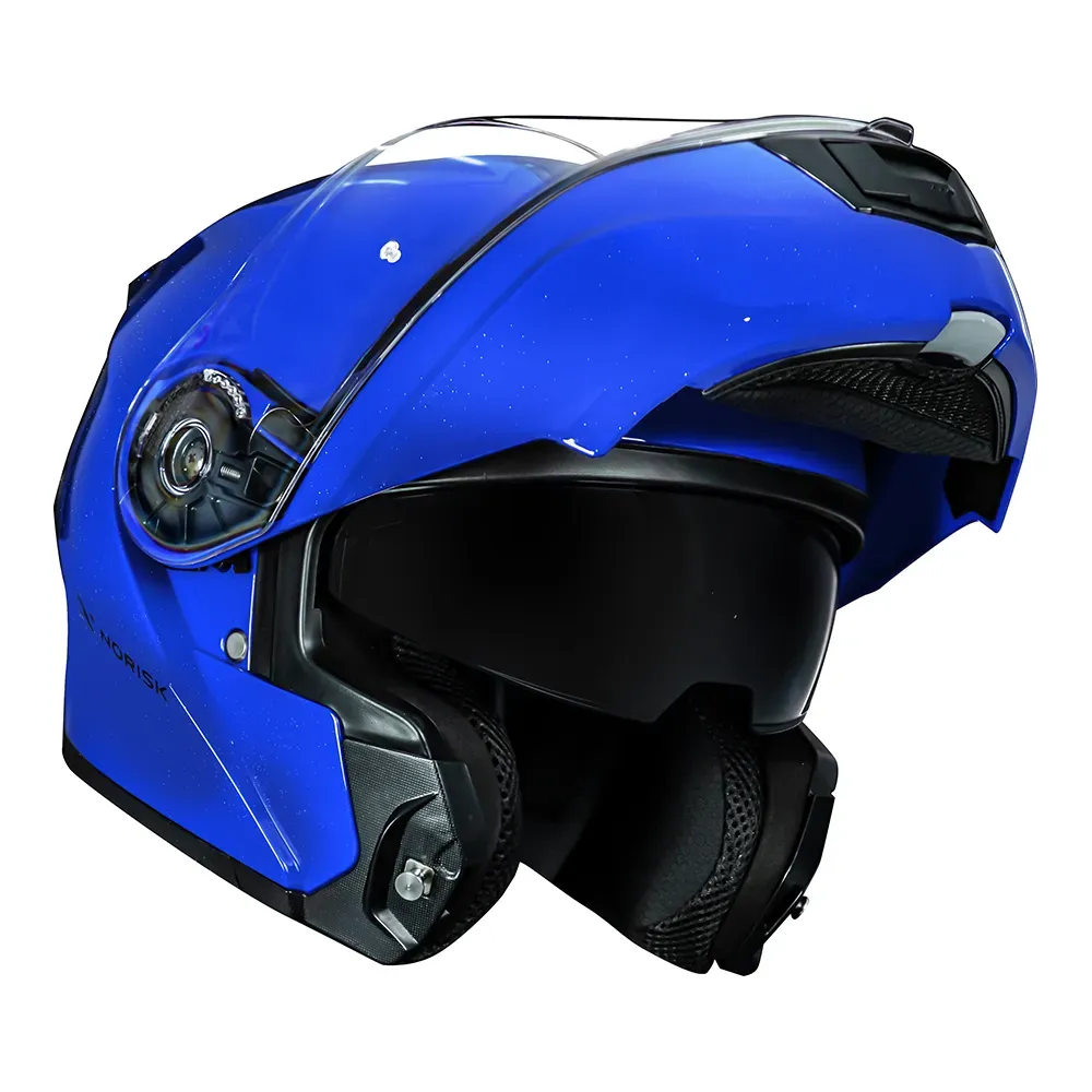 CAPACETE MOTION MONOCOLOR BLUE NORISK - Imagem 4