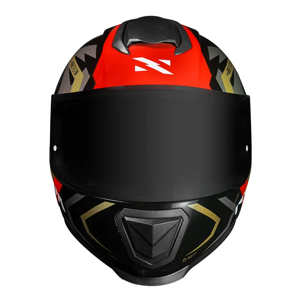 CAPACETE RAZOR GODSPEED RED GOLD NORISK - Imagem 6
