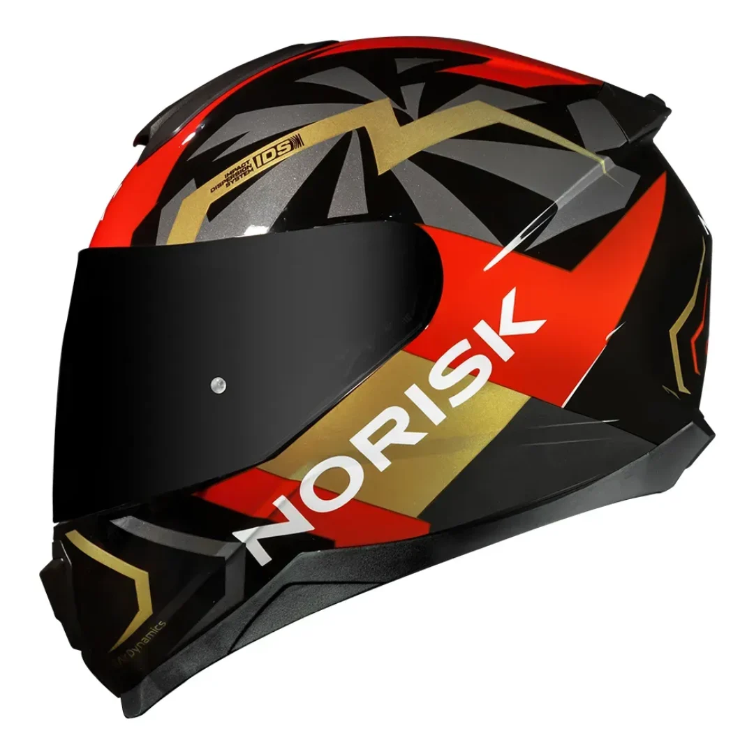 CAPACETE RAZOR GODSPEED RED GOLD NORISK