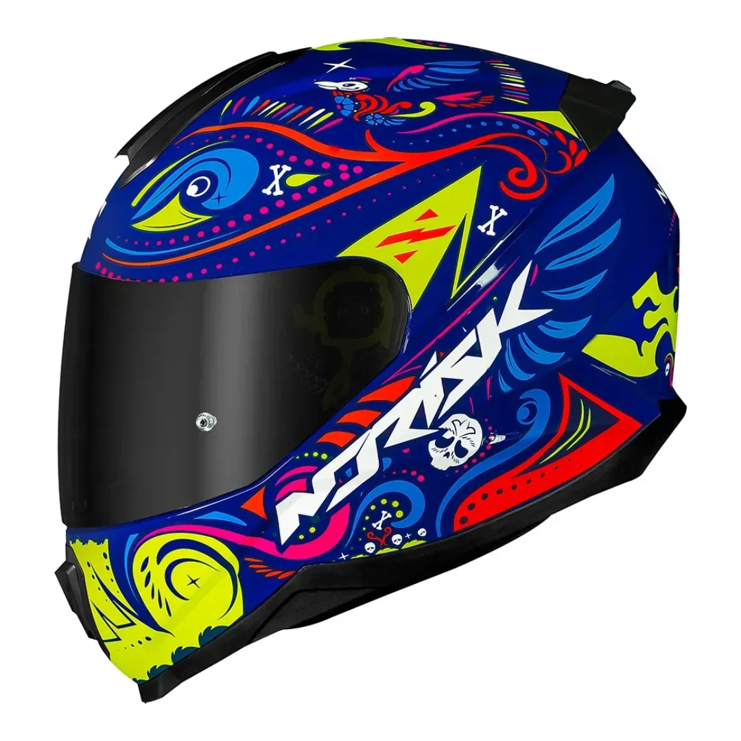 CAPACETE RAZOR CIRCUS BLUE/ HV YELLOW NORISK