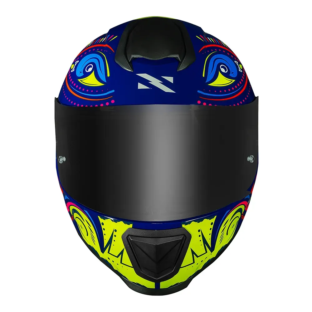 CAPACETE RAZOR CIRCUS BLUE/ HV YELLOW NORISK - Imagem 3