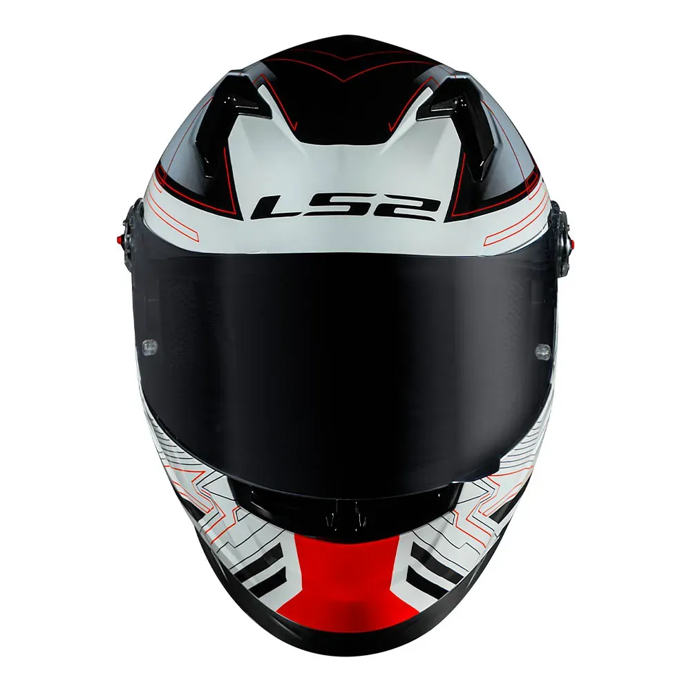 CAPACETE FF358 S DIGITAL BLACK WHITE LS2 - Imagem 7