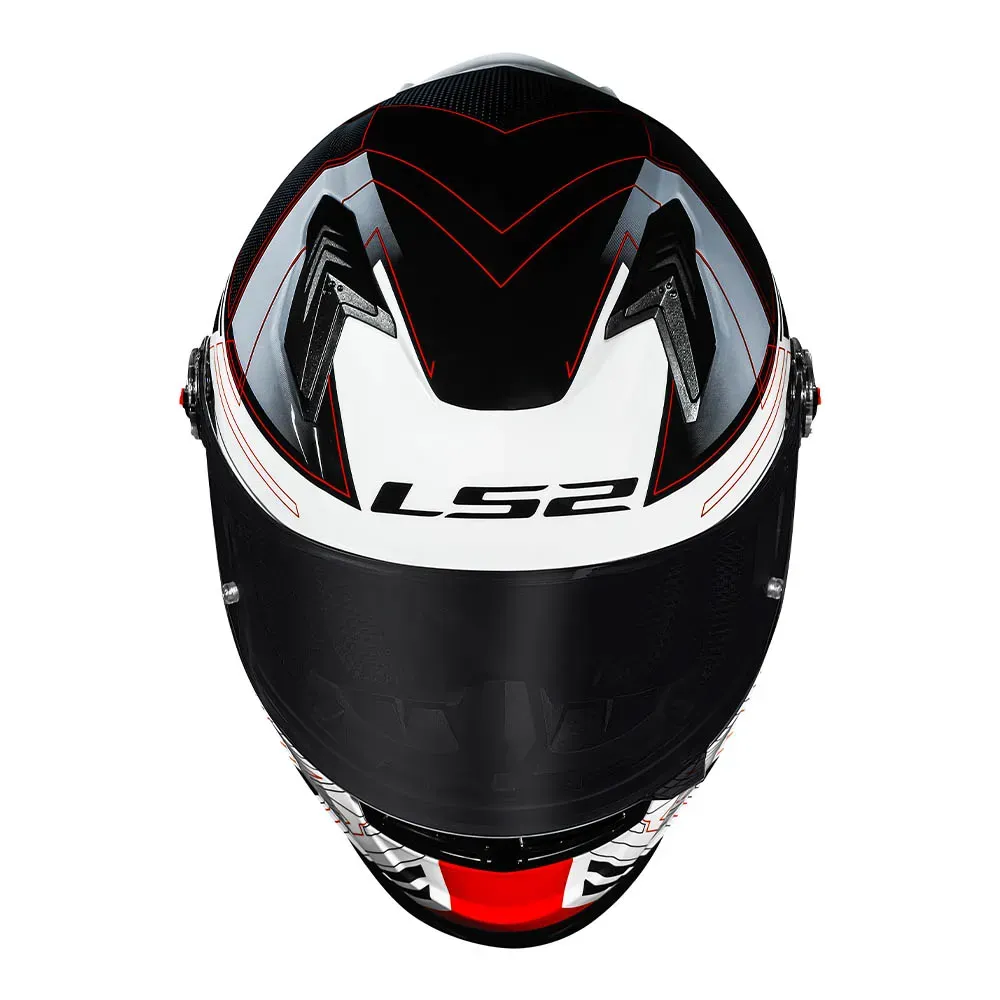 CAPACETE FF358 S DIGITAL BLACK WHITE LS2 - Imagem 8