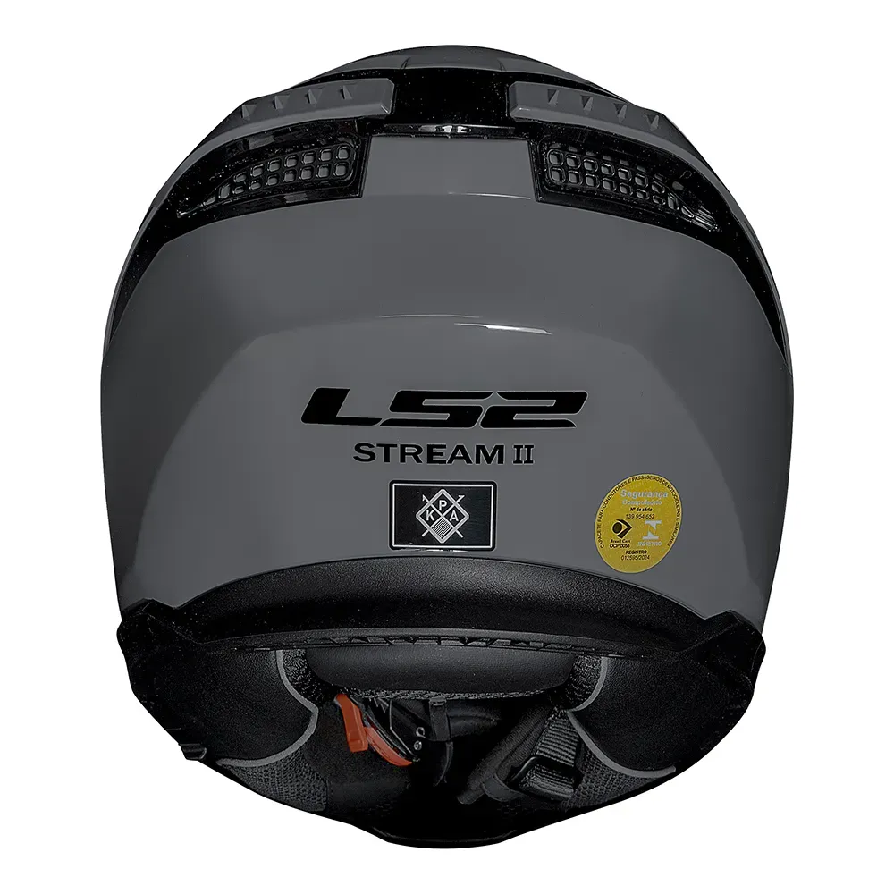 CAPACETE STREAM II FF808 MONOCOLOR NARDO GREY LS2 - Imagem 6