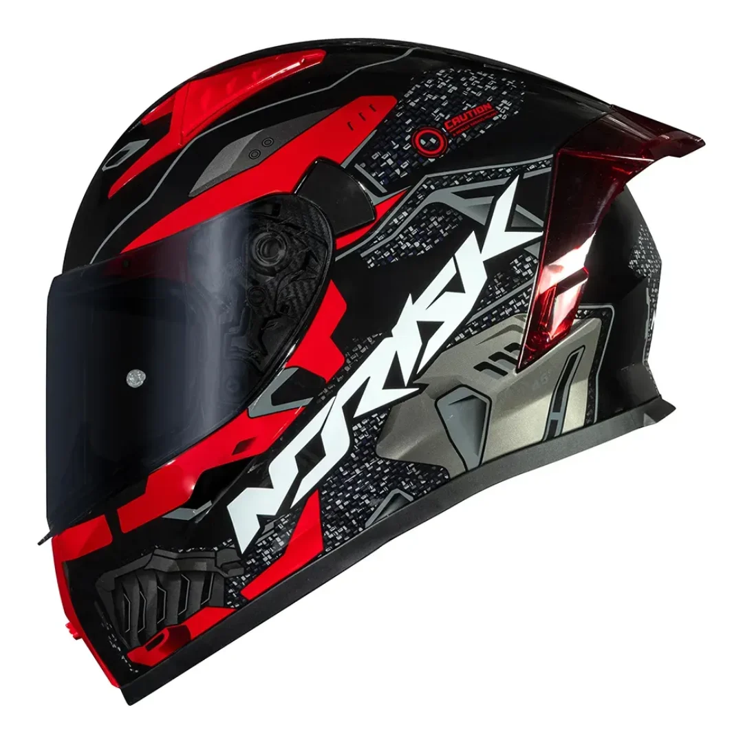 CAPACETE FLOW ROBOT BLACK RED NORISK