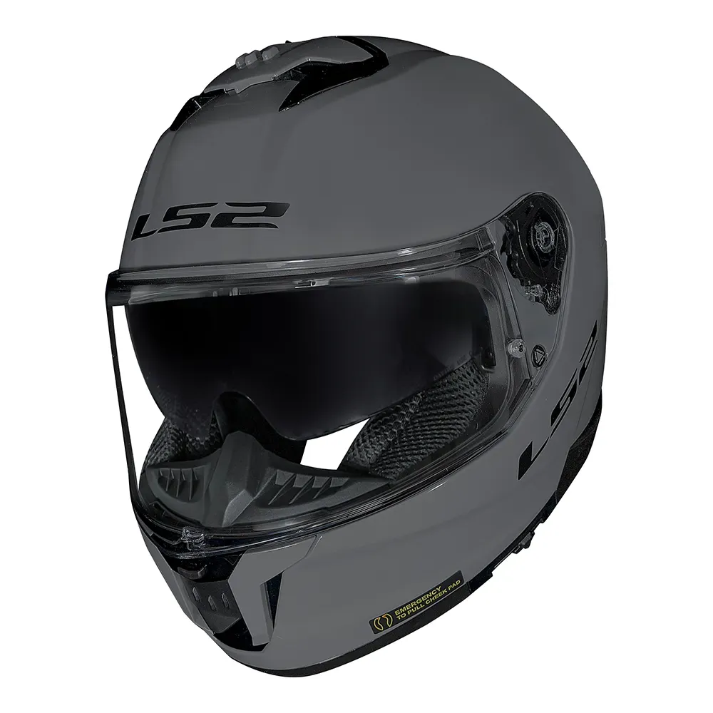 CAPACETE STREAM II FF808 MONOCOLOR NARDO GREY LS2 - Imagem 3